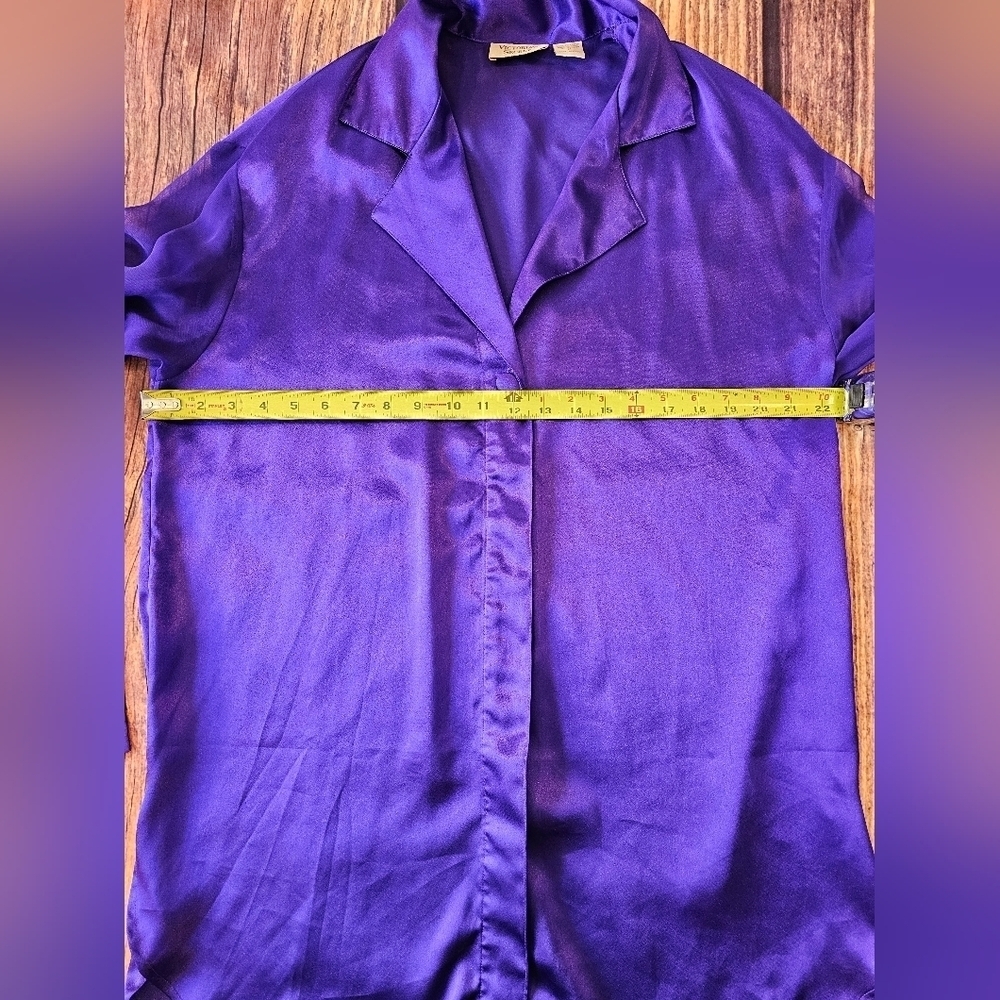 Victoria's Secret Gold Label Vintage Size Medium Purple Oversized Sleep Shirt - Picture 9 of 10